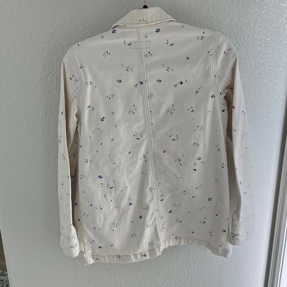 Free Assembly cream floral chore jacket size S - Picture 3 of 3